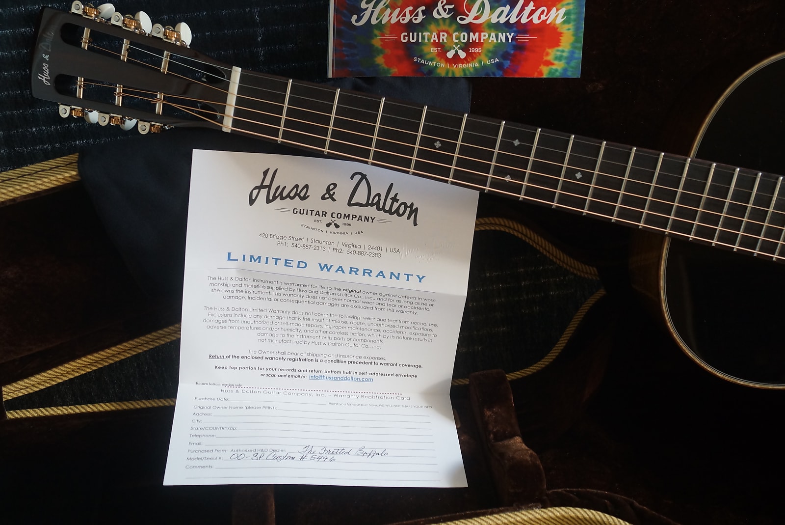 Huss & Dalton OO-SP Custom Parlor Style Guitar w/ Torrified Sitka / Indian Rosewood - Photo 23